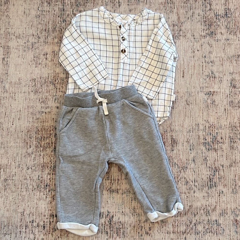 PETIT LEM |  henley & pant set